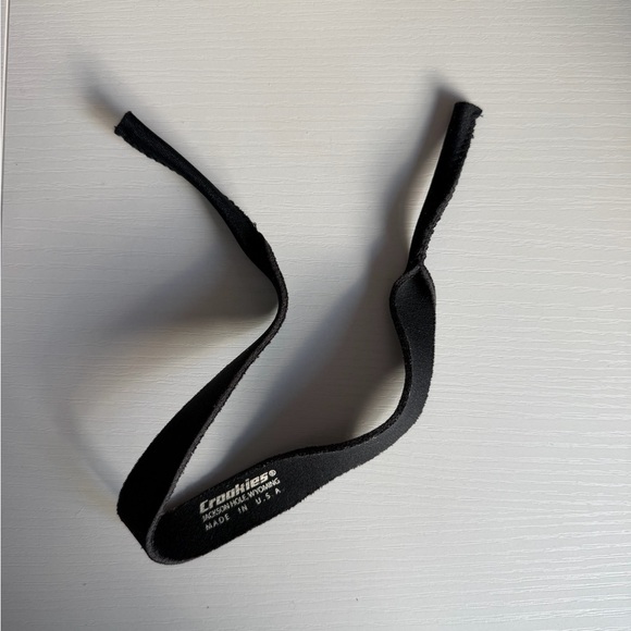 Croakies Black Sunglasses Strap - Picture 2 of 3